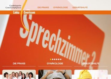 Screenshot der Website von Linka und Goerissen.