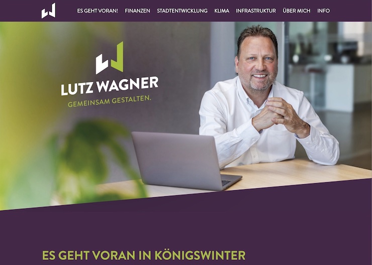 Screenshot der Website Lutz Wagner.